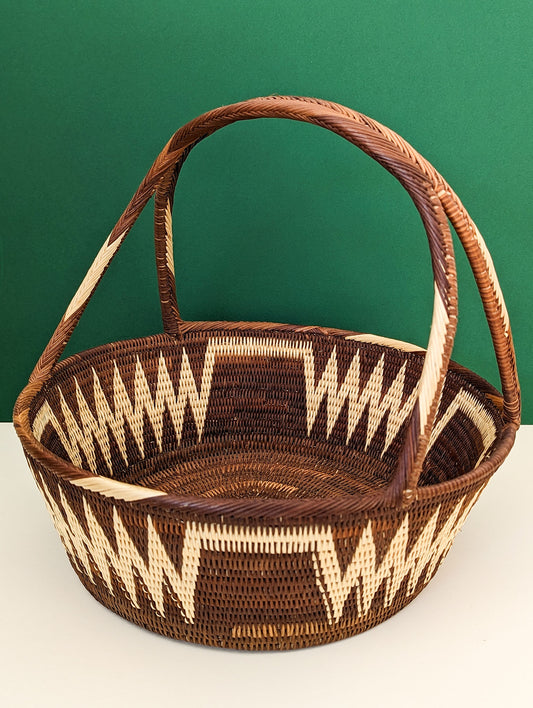 Large basket with single handle